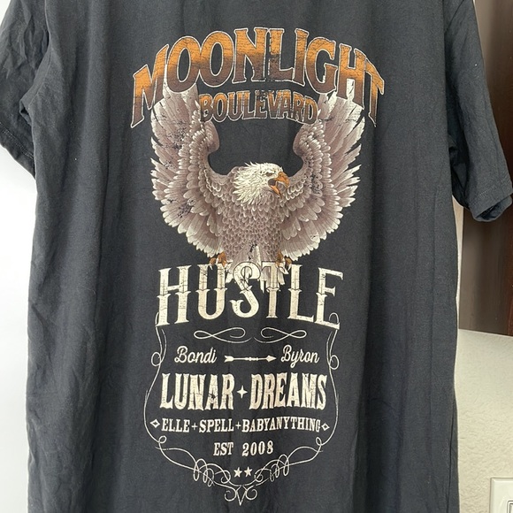 Spell and the gypsy collective black Cult tee dress L - Picture 5 of 8